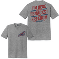 BatWrapz "Snacks and Freedom" Toddler T-Shirt - Gray Hoodie, Sweatshirt | CoreVibeTees.com