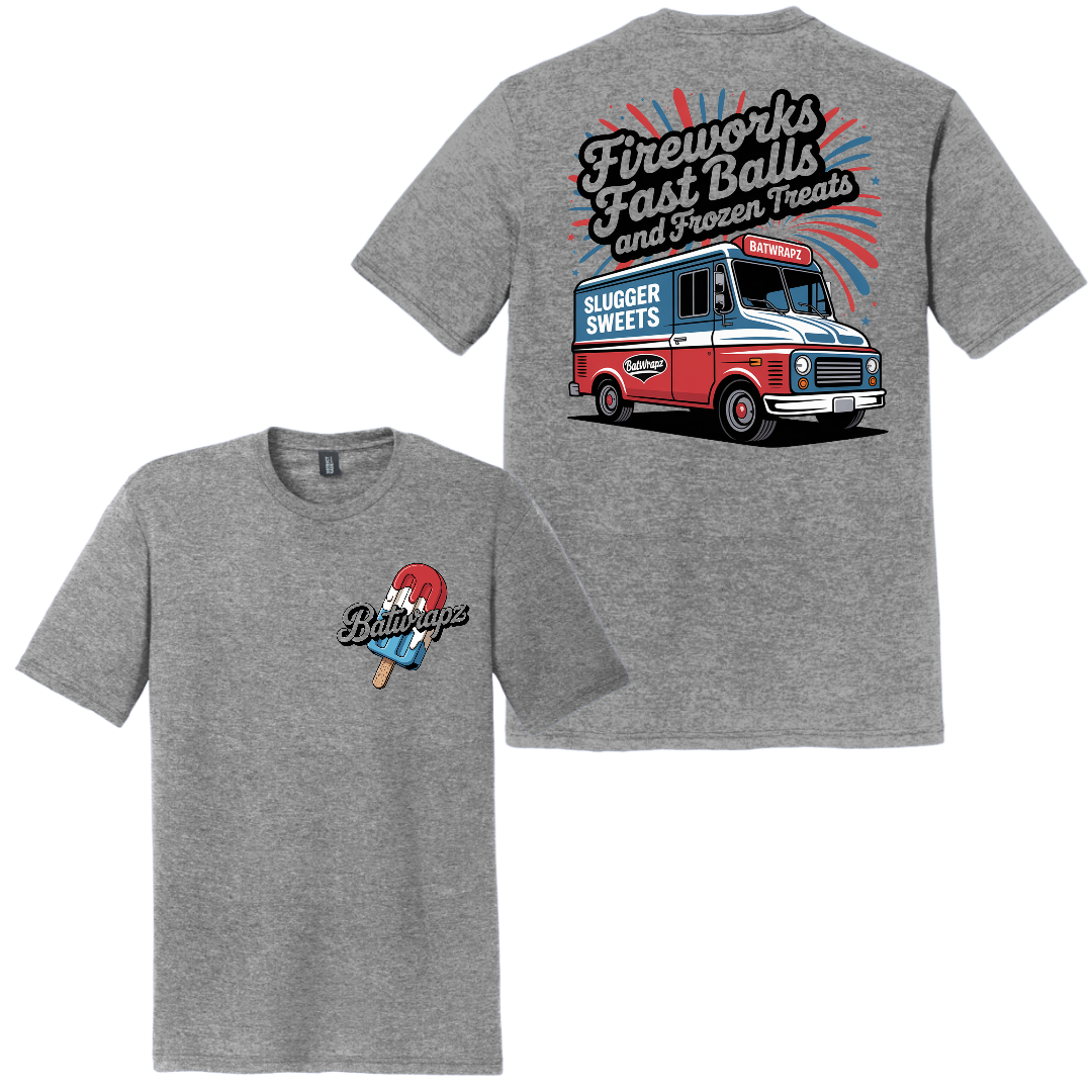 BatWrapz Baseball Summer Treats Youth T-Shirt - Grey Hoodie, Sweatshirt | CoreVibeTees.com