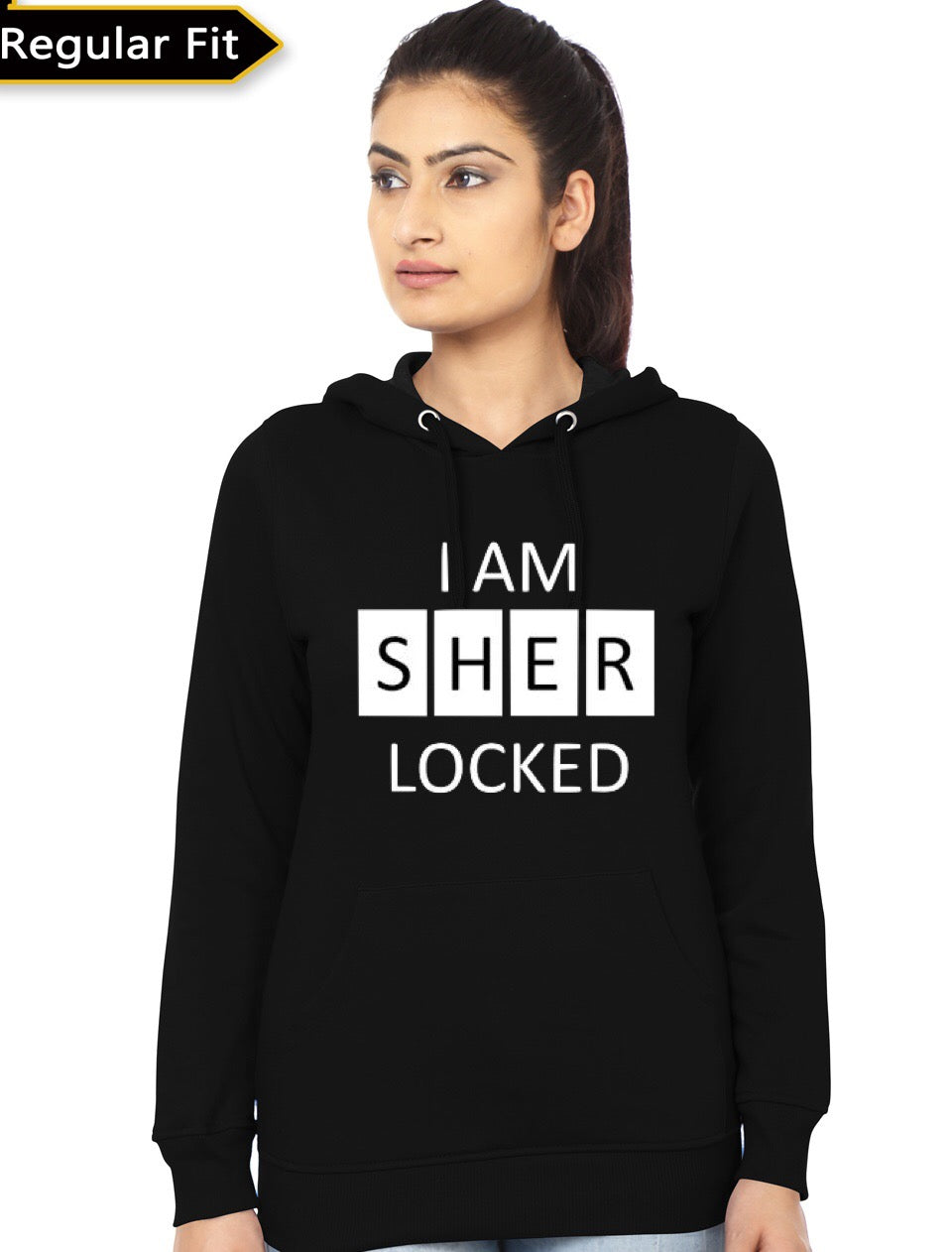 I Am Sherlocked Girlâ€™s Black Hoodie T-Shirts, Sweatshirt | CoreVibeTees.com