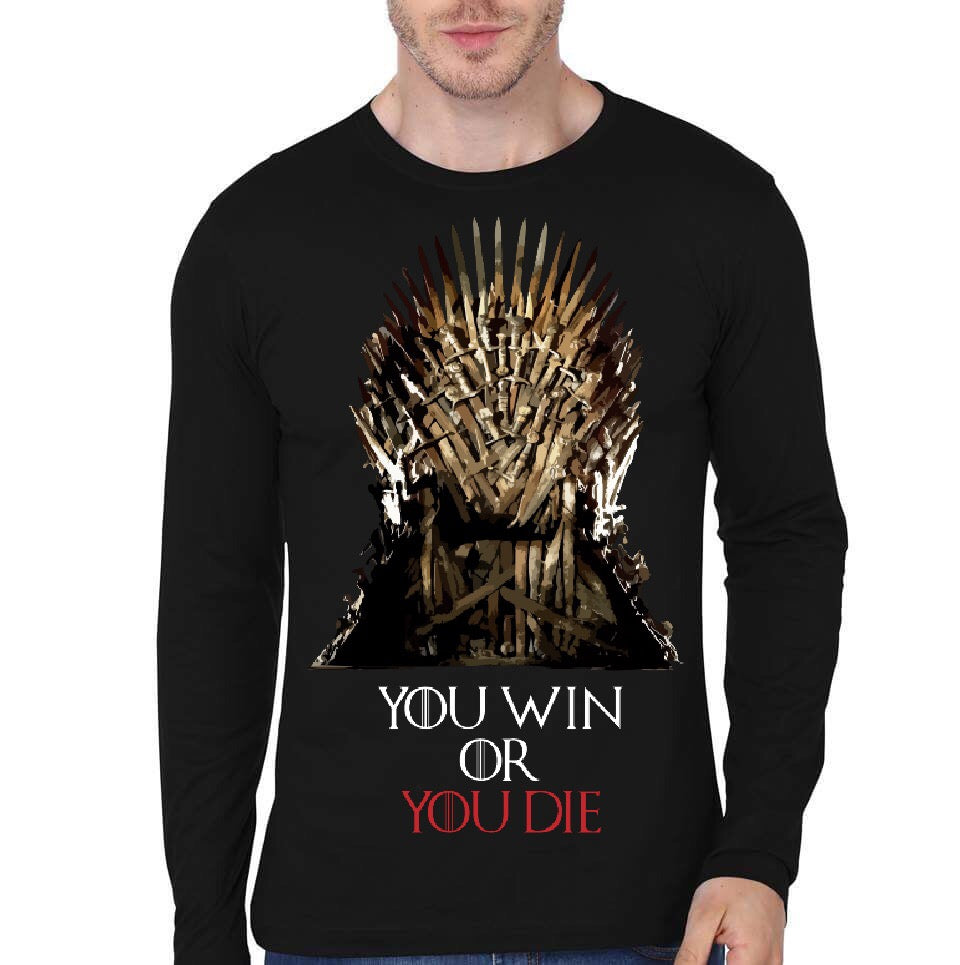 Win Or Die Black Full Sleeve T-Shirt Hoodie, Sweatshirt | CoreVibeTees.com