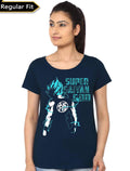 Saiyan God Navy Blue Girlâ€™s T-Shirt Hoodie, Sweatshirt | CoreVibeTees.com