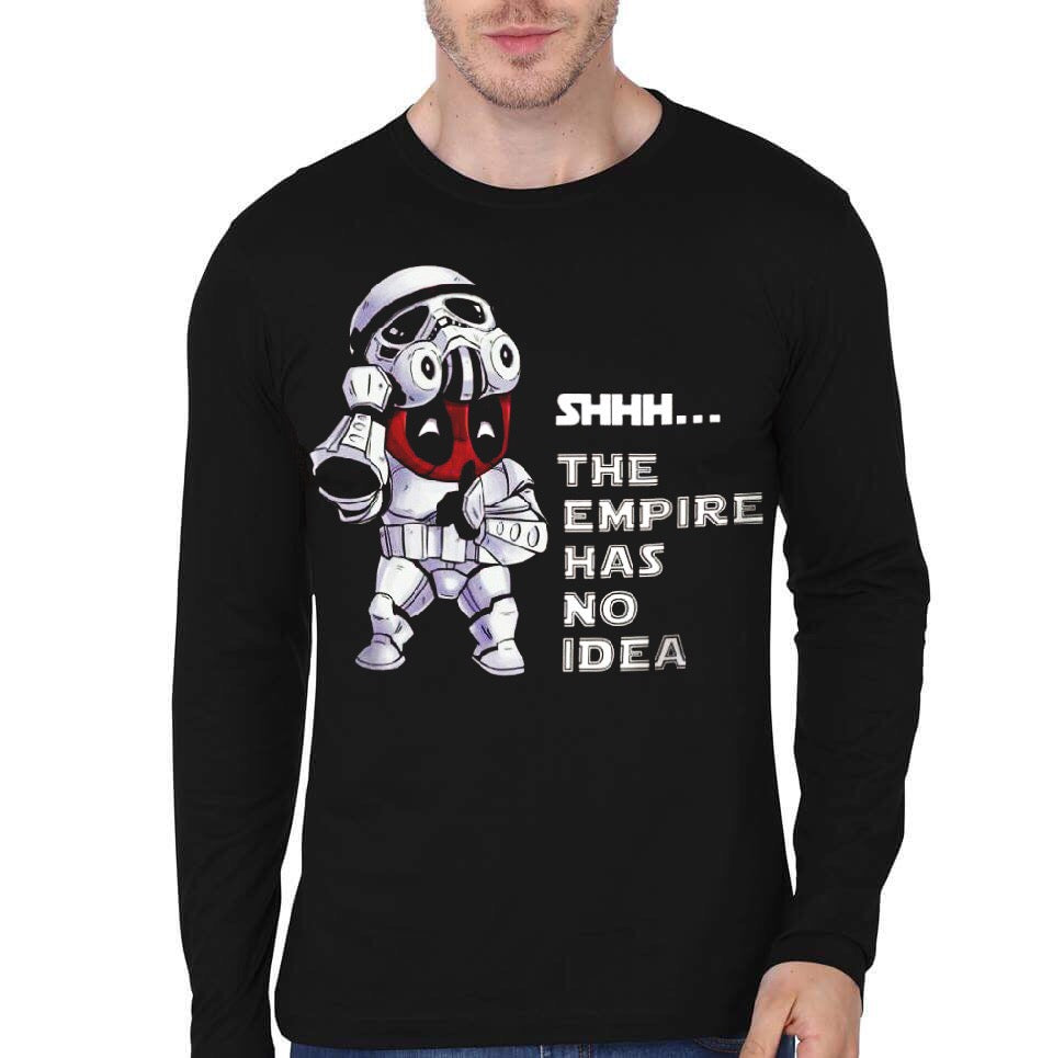 Deadpool Trooper Black Full Sleeve T-Shirt Hoodie, Sweatshirt | CoreVibeTees.com