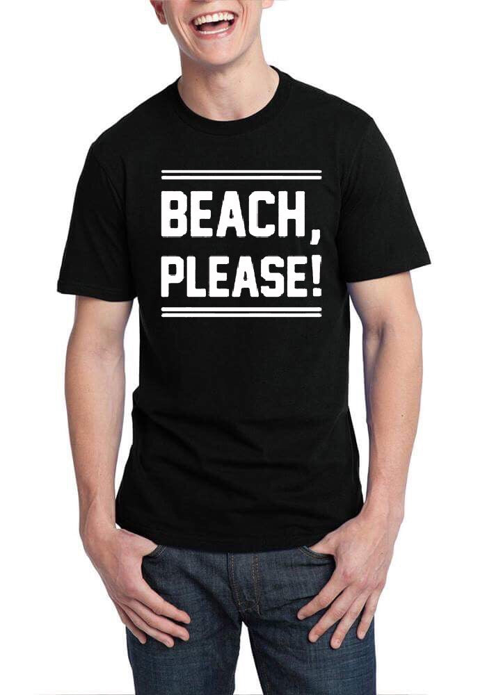 Beach Please Black T-Shirt Hoodie, Sweatshirt | CoreVibeTees.com