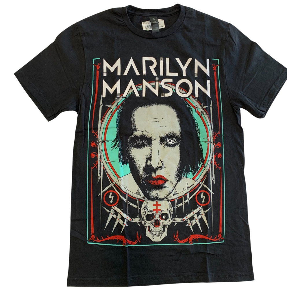 Marilyn Manson Face T-Shirt Hoodie, Sweatshirt | CoreVibeTees.com (Image 1)