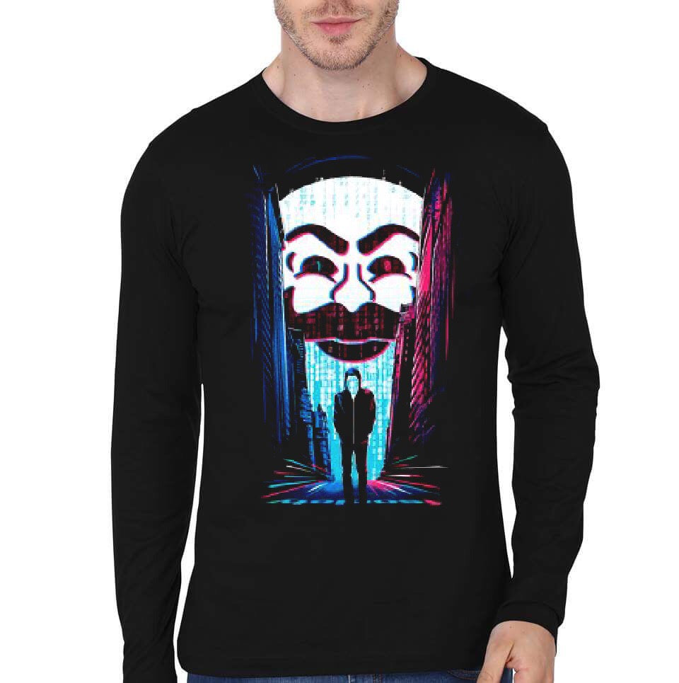 Mr. Robot Black Full Sleeve T-Shirt Hoodie, Sweatshirt | CoreVibeTees.com