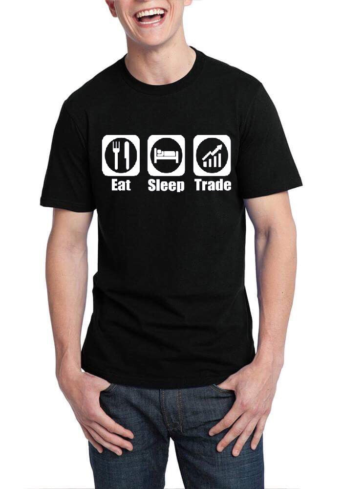 Eat Sleep Trade Black T-Shirt Hoodie, Sweatshirt | CoreVibeTees.com