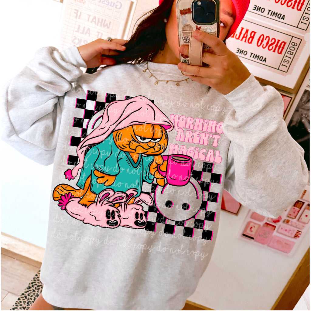 MORNINGS ARENT MAGICAL SWEATSHIRT T-Shirts, Hoodie | CoreVibeTees.com (Image 1)