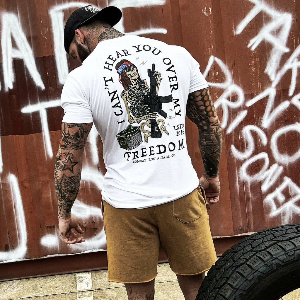 I Can't Hear You Over My Freedom AR Guitar Men's T-Shirt Hoodie, Sweatshirt | CoreVibeTees.com (Image 4)