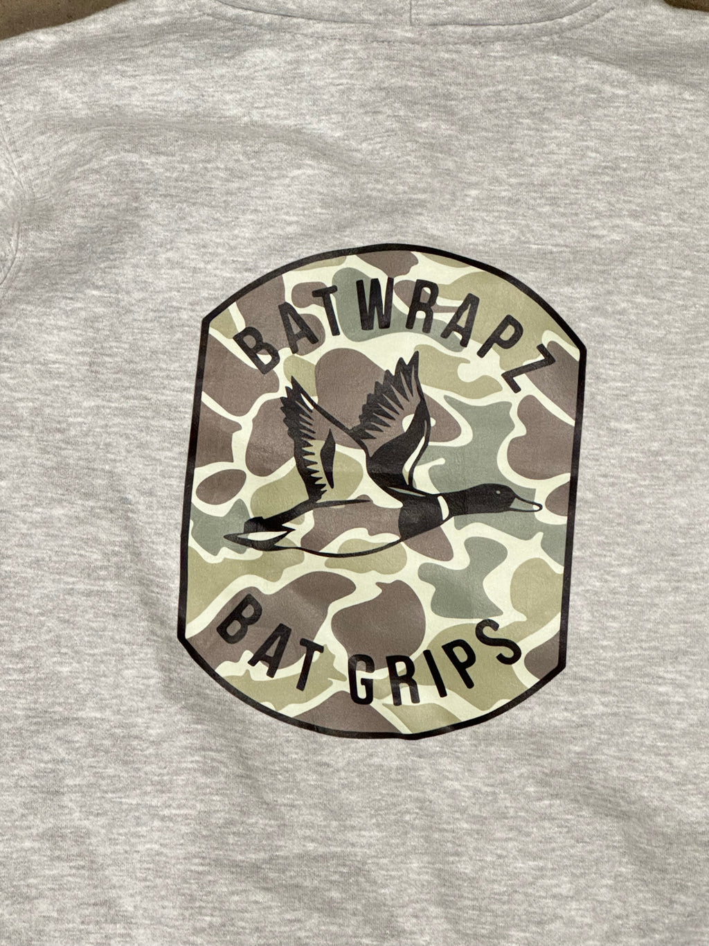 BatWrapz Duck Camo Hoodie Youth - Grey T-Shirts, Sweatshirt | CoreVibeTees.com (Image 2)