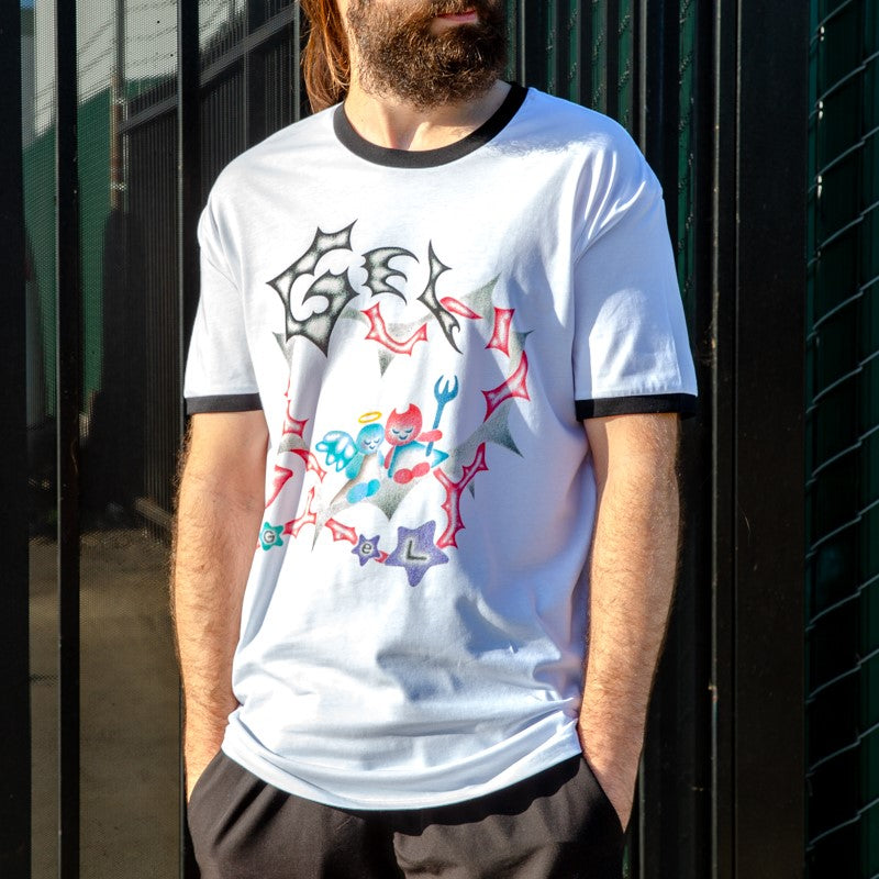 Gel - Luvers Ringer Tee Hoodie, Sweatshirt | CoreVibeTees.com (Image 2)