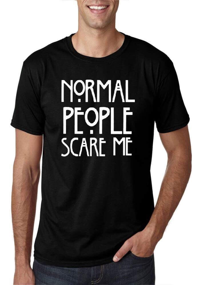 Normal People Scare Me Black T-Shirt Hoodie, Sweatshirt | CoreVibeTees.com