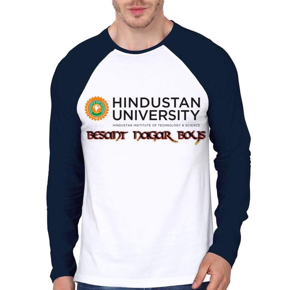 Hindustan University Raglan Tee Hoodie, Sweatshirt | CoreVibeTees.com