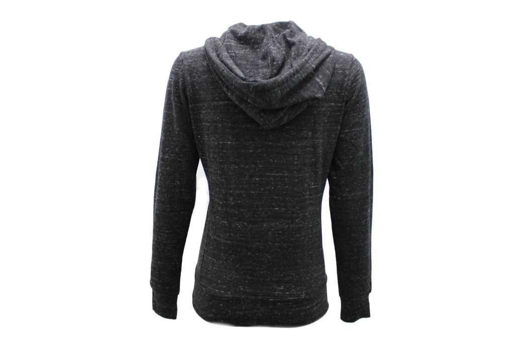 Women's Heather Charcoal Full Zip Hoodie T-Shirts, Sweatshirt | CoreVibeTees.com (Image 2)