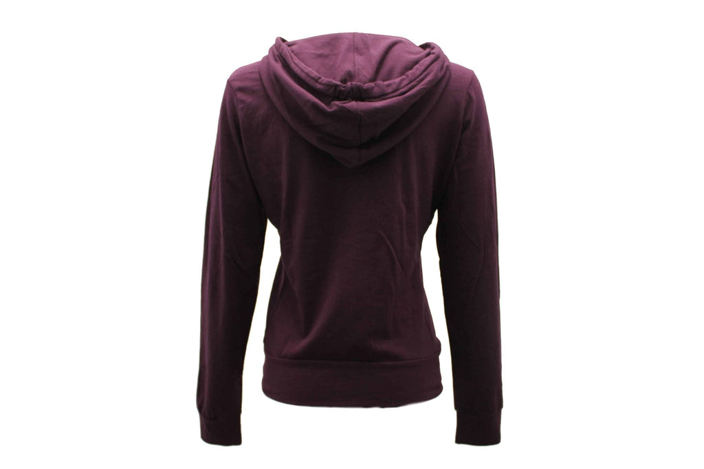 Women's Burgundy Full Zip Hoodie T-Shirts, Sweatshirt | CoreVibeTees.com (Image 2)