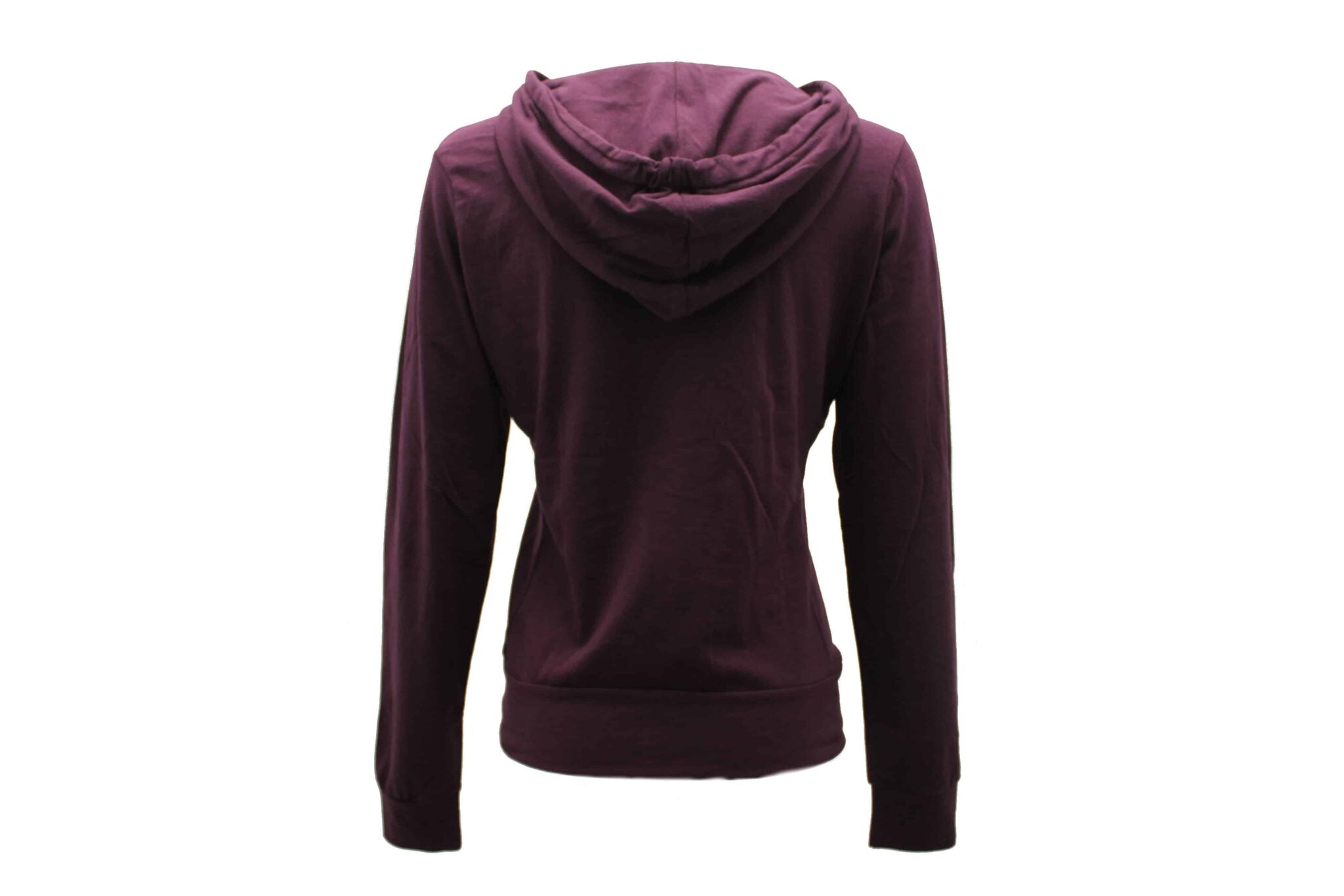 Women's Burgundy Full Zip Hoodie T-Shirts, Sweatshirt | CoreVibeTees.com (Image 2)
