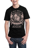 All Men Are Created Equal But Only Best Are Born In August Black T-Shirt Hoodie, Sweatshirt | CoreVibeTees.com