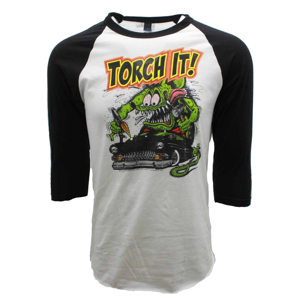 Rat Fink Torch It Baseball Tee Hoodie, Sweatshirt | CoreVibeTees.com (Image 1)