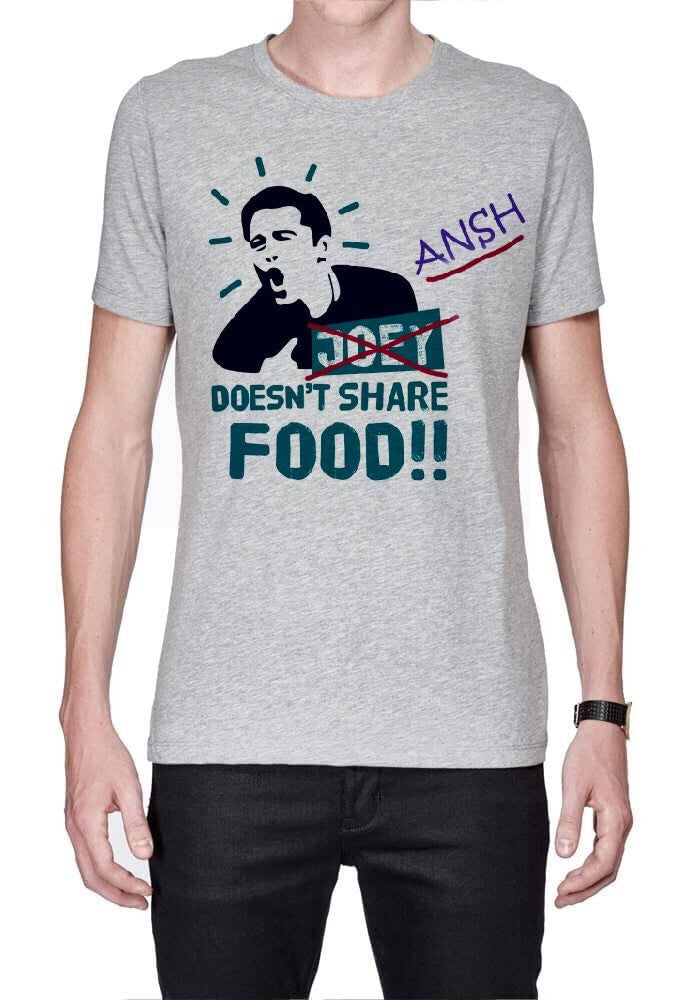 Ansh Doesnâ€™t Share Food Grey Tee Hoodie, Sweatshirt | CoreVibeTees.com
