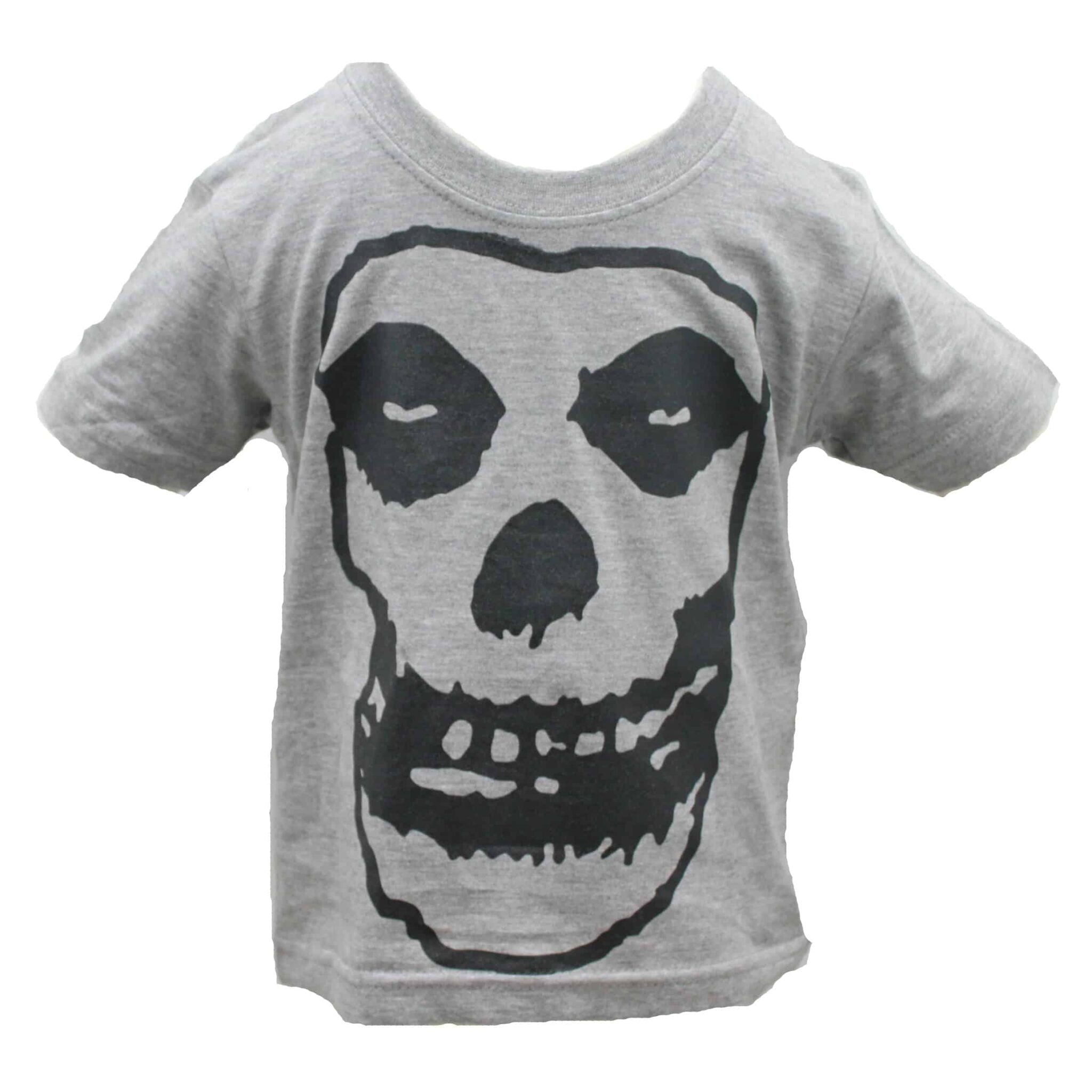 Misfits Fiend Skull Kids Charcoal T-Shirt Hoodie, Sweatshirt | CoreVibeTees.com (Image 2)