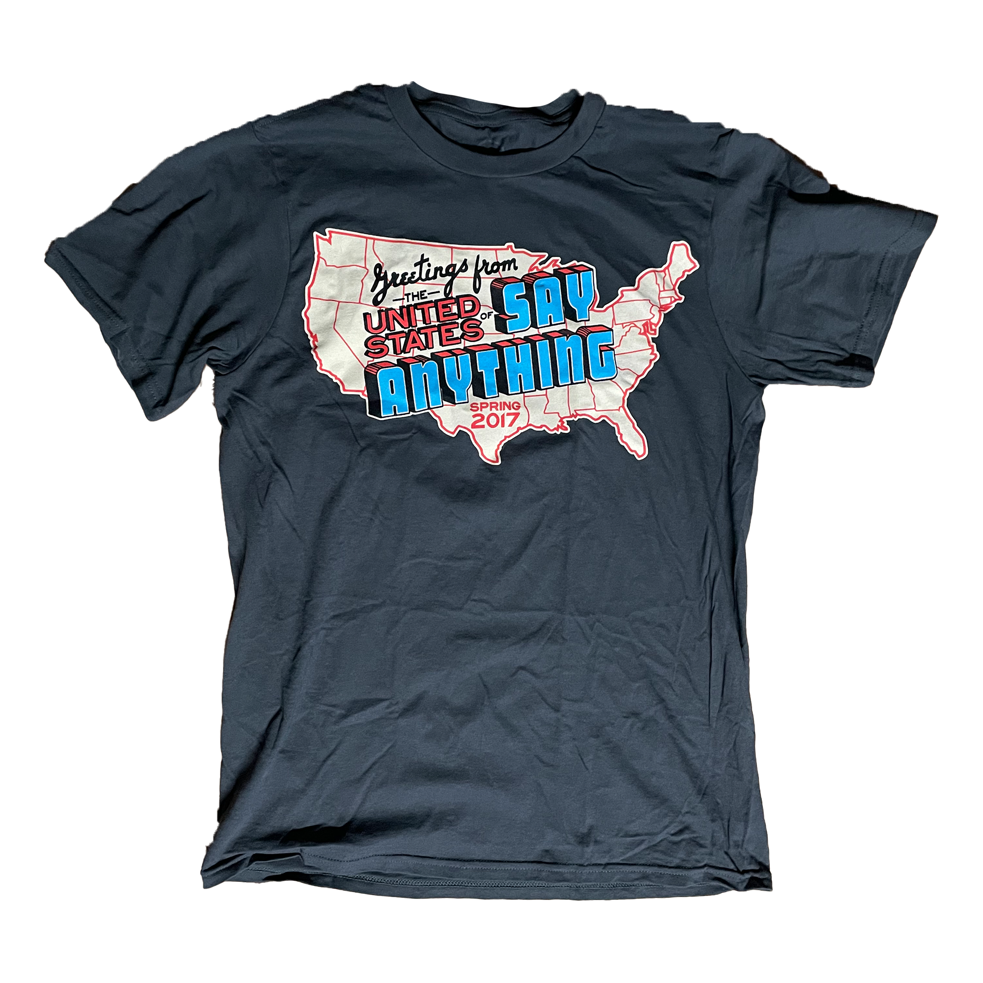 Say Anything - Greetings From.. Tour 2017 Shirt Hoodie, Sweatshirt | CoreVibeTees.com (Image 1)