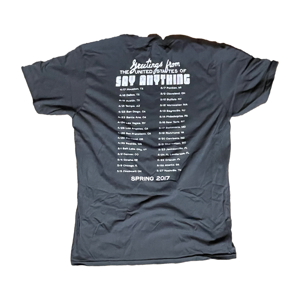 Say Anything - Greetings From.. Tour 2017 Shirt Hoodie, Sweatshirt | CoreVibeTees.com (Image 2)