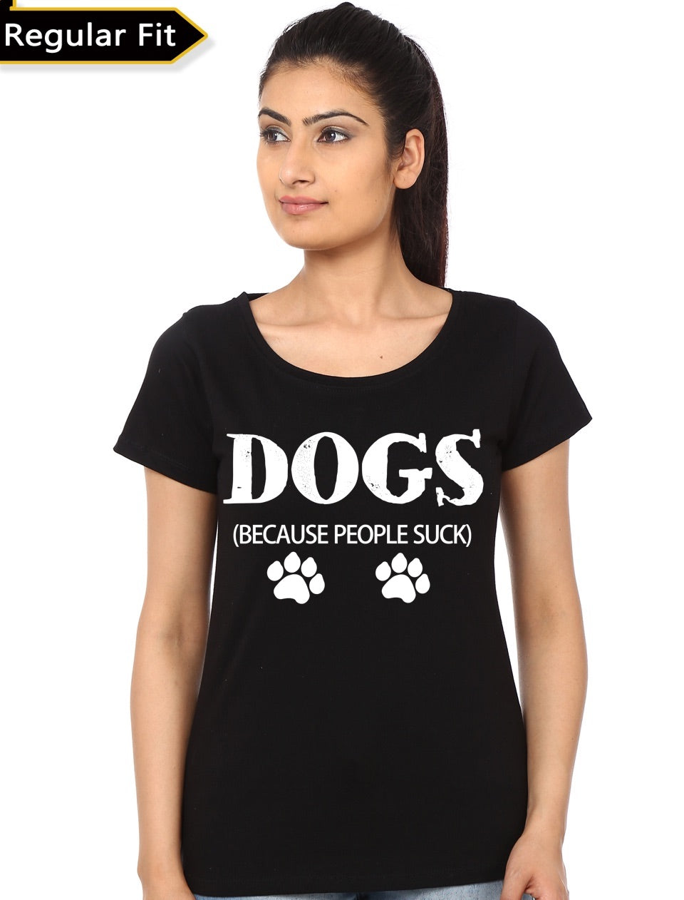 Dogs Becuase People Suck Black Girlâ€™s T-Shirt Hoodie, Sweatshirt | CoreVibeTees.com