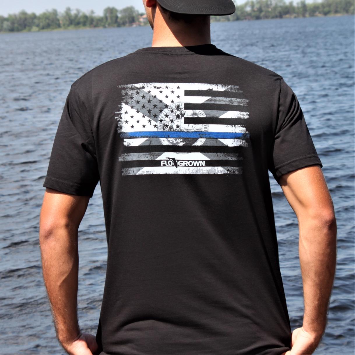Blue Line Tee Hoodie, Sweatshirt | CoreVibeTees.com (Image 3)