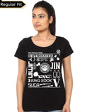 Rap Monster Girlâ€™s Black T-Shirt Hoodie, Sweatshirt | CoreVibeTees.com