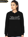 Valar Morghulis Womenâ€™s Black Hoodie T-Shirts, Sweatshirt | CoreVibeTees.com
