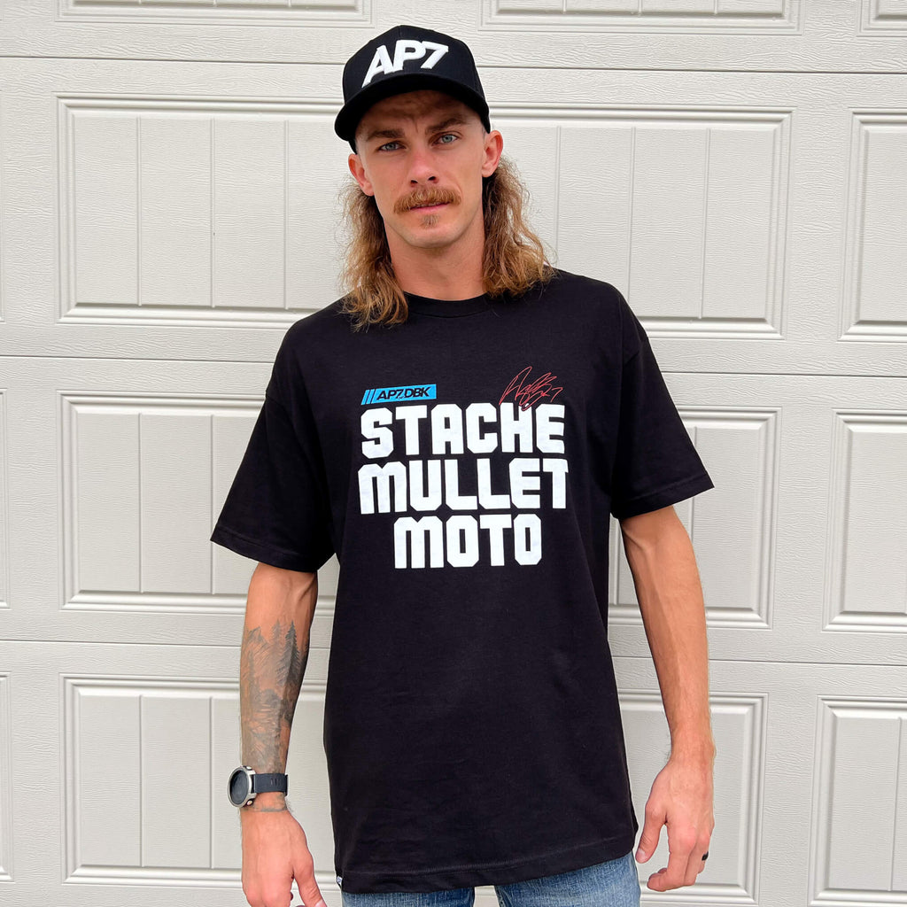 Stache Mullet Moto - AP7 Tee Hoodie, Sweatshirt | CoreVibeTees.com (Image 4)