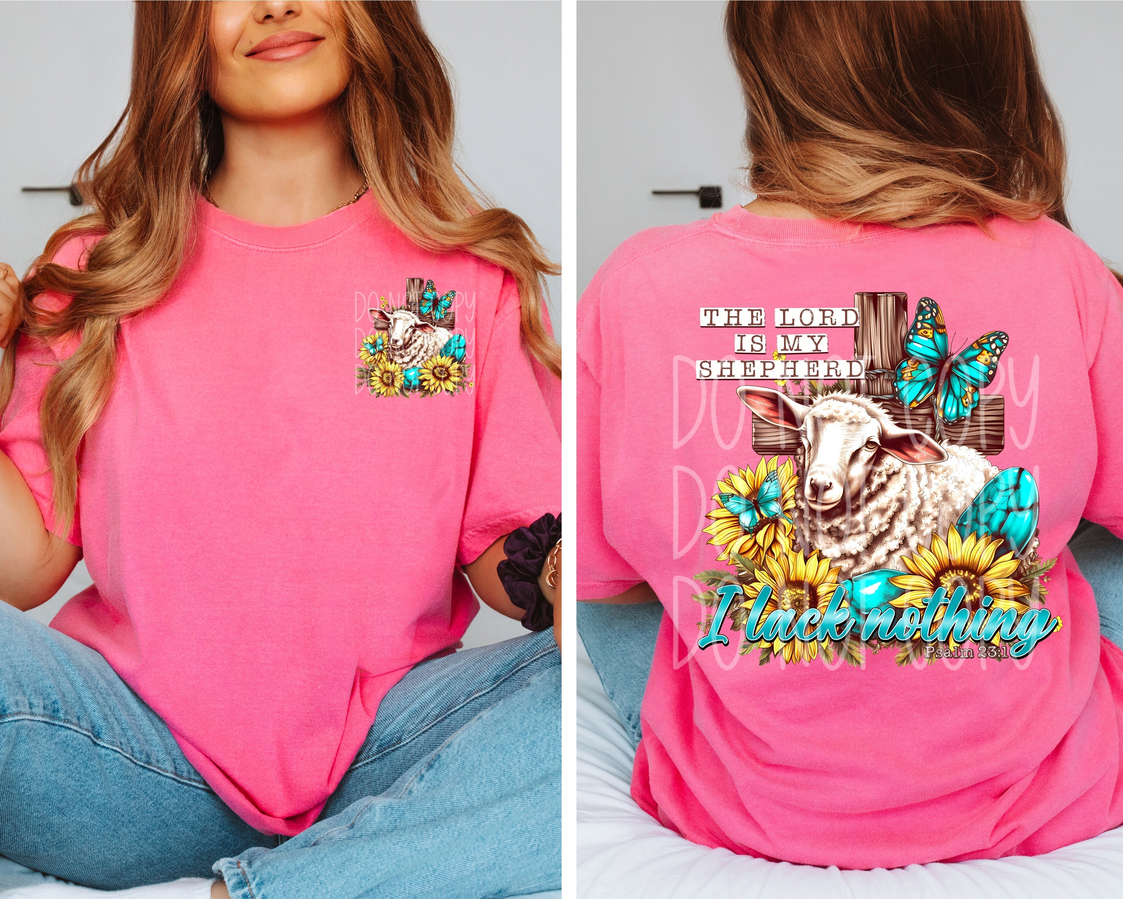 LORD IS MY SHEPHERD- POCKET PRINT DOUBLE SIDED TEE Hoodie, Sweatshirt | CoreVibeTees.com (Image 1)