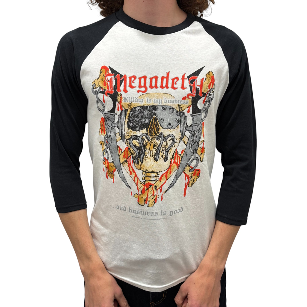 Megadeth Killing Is My Business Baseball Tee Hoodie, Sweatshirt | CoreVibeTees.com (Image 2)