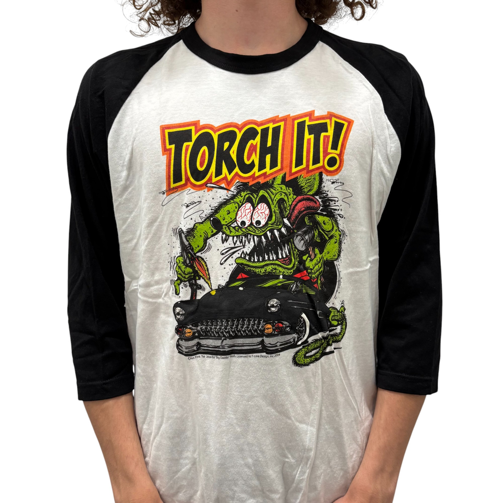 Rat Fink Torch It Baseball Tee Hoodie, Sweatshirt | CoreVibeTees.com (Image 2)