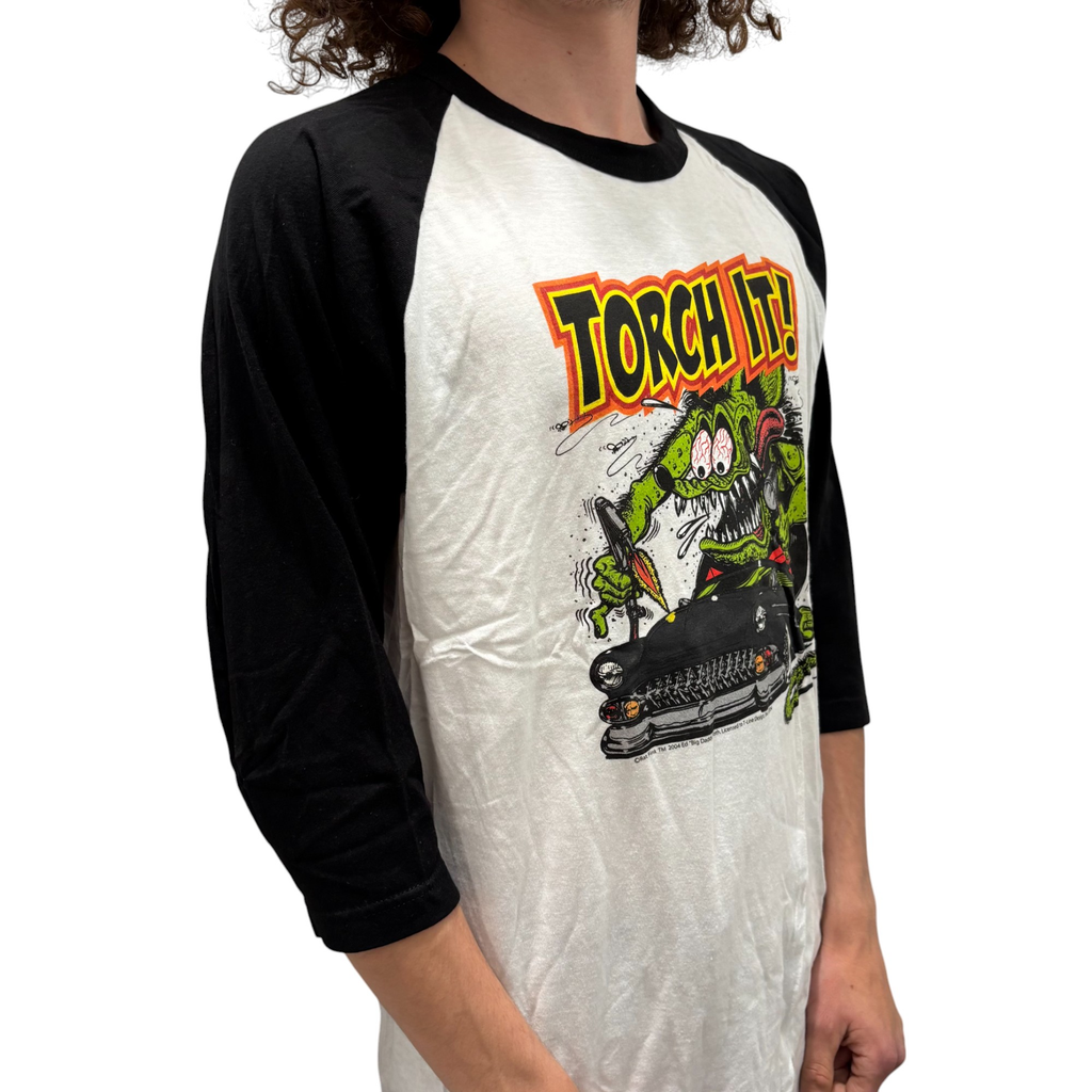 Rat Fink Torch It Baseball Tee Hoodie, Sweatshirt | CoreVibeTees.com (Image 3)