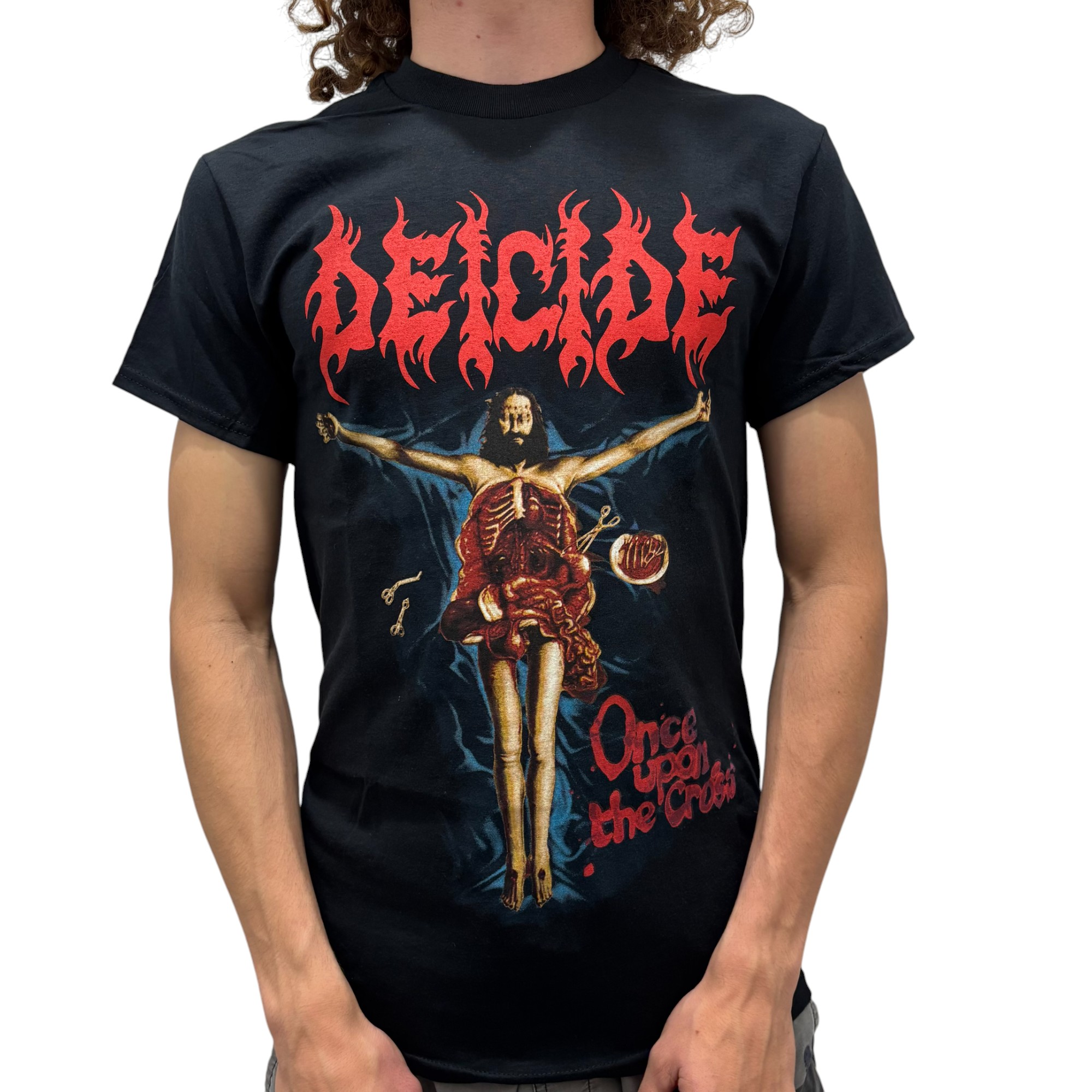 Deicide Once upon the Cross T-Shirt Hoodie, Sweatshirt | CoreVibeTees.com (Image 2)