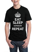 Eat Sleep Conquer Repeat Black T-Shirt Hoodie, Sweatshirt | CoreVibeTees.com