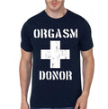 Orgasm Donor Navy Blue T-Shirt Hoodie, Sweatshirt | CoreVibeTees.com