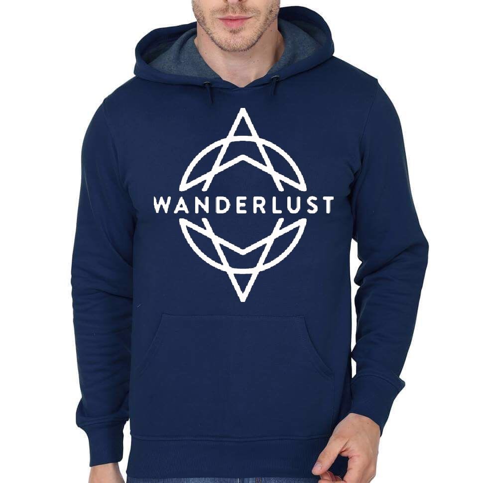Wanderlust Navy Blue Hoodie T-Shirts, Sweatshirt | CoreVibeTees.com