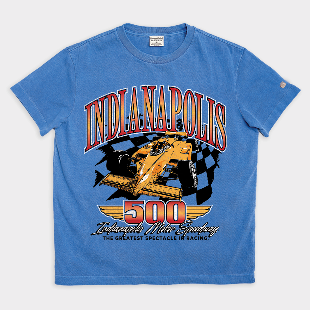 Indianapolis 500 Car Illustration Vintage Heavyweight Tee Style001 Hoodie, Sweatshirt | CoreVibeTees.com (Image 1)