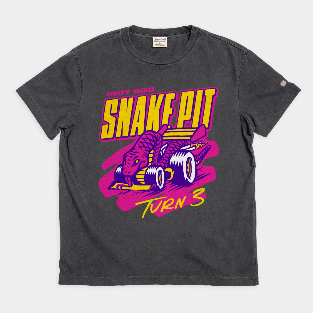 Indianapolis Motor Speedway Snake Pit Vintage Heavyweight Tee Hoodie, Sweatshirt | CoreVibeTees.com (Image 1)