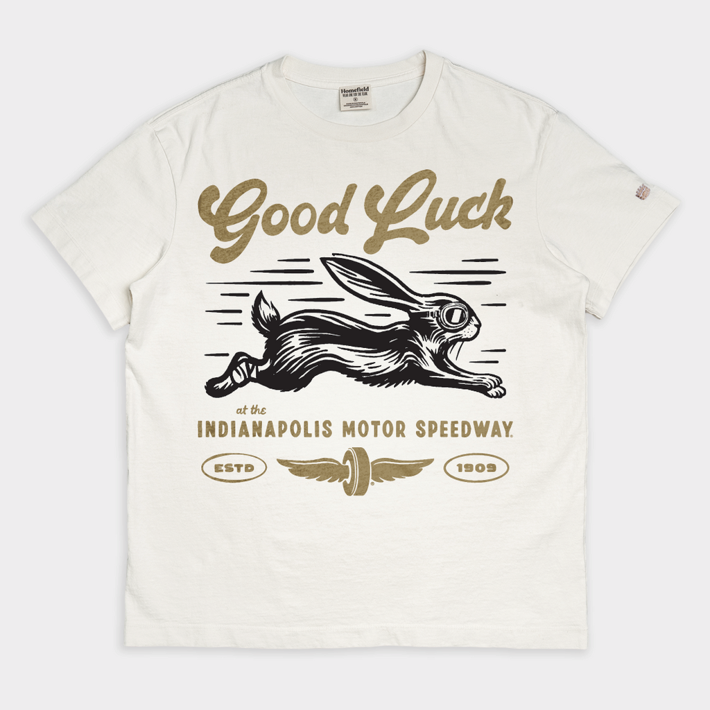 Indianapolis 500 "Good Luck" Rabbit Heavyweight Tee Style001 Hoodie, Sweatshirt | CoreVibeTees.com