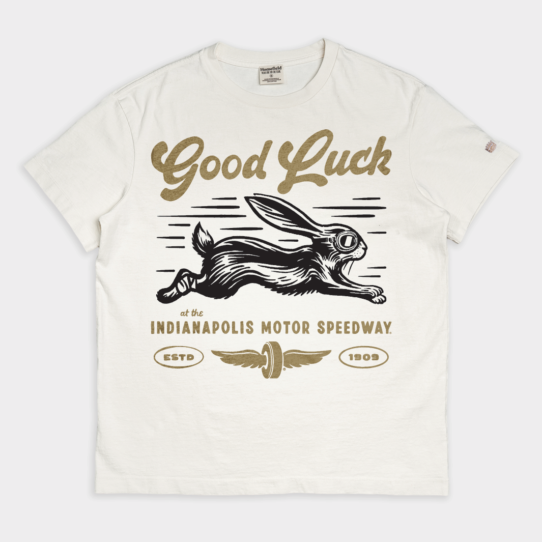 Indianapolis 500 "Good Luck" Rabbit Heavyweight Tee Style001 Hoodie, Sweatshirt | CoreVibeTees.com