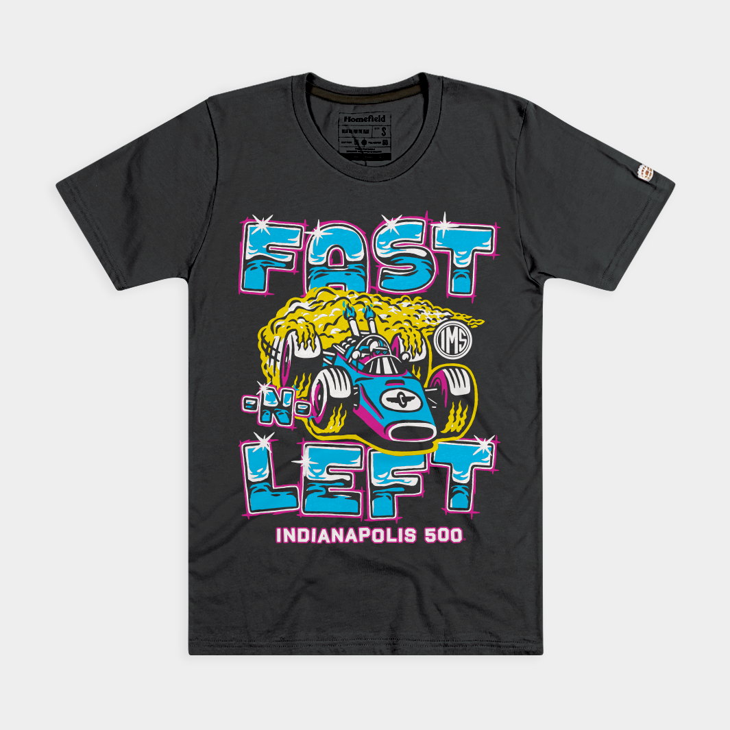 Indianapolis 500 "Fast N Left" Vintage Tee Style001 Hoodie, Sweatshirt | CoreVibeTees.com