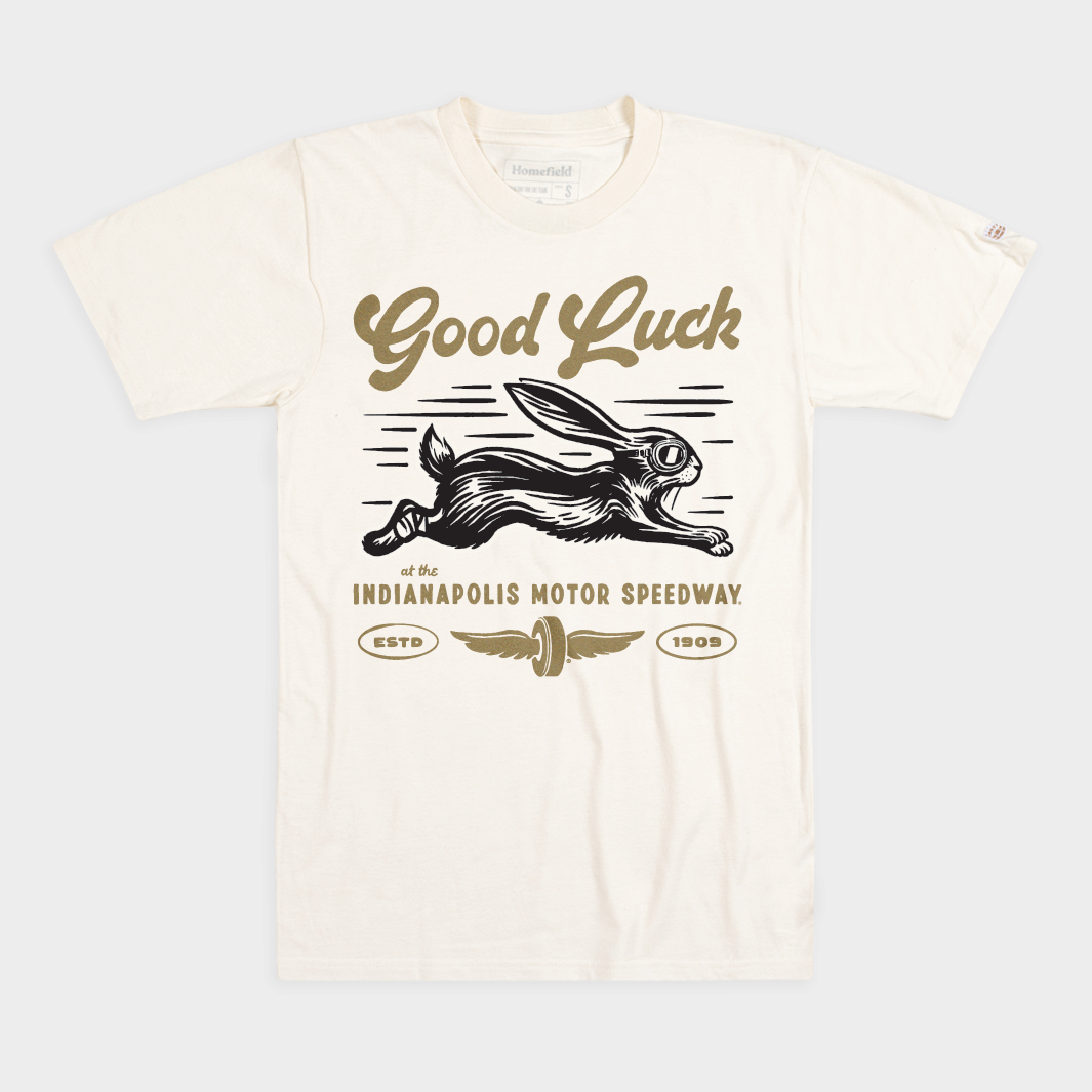 Indianapolis 500 "Good Luck" Rabbit Tee Style001 Hoodie, Sweatshirt | CoreVibeTees.com