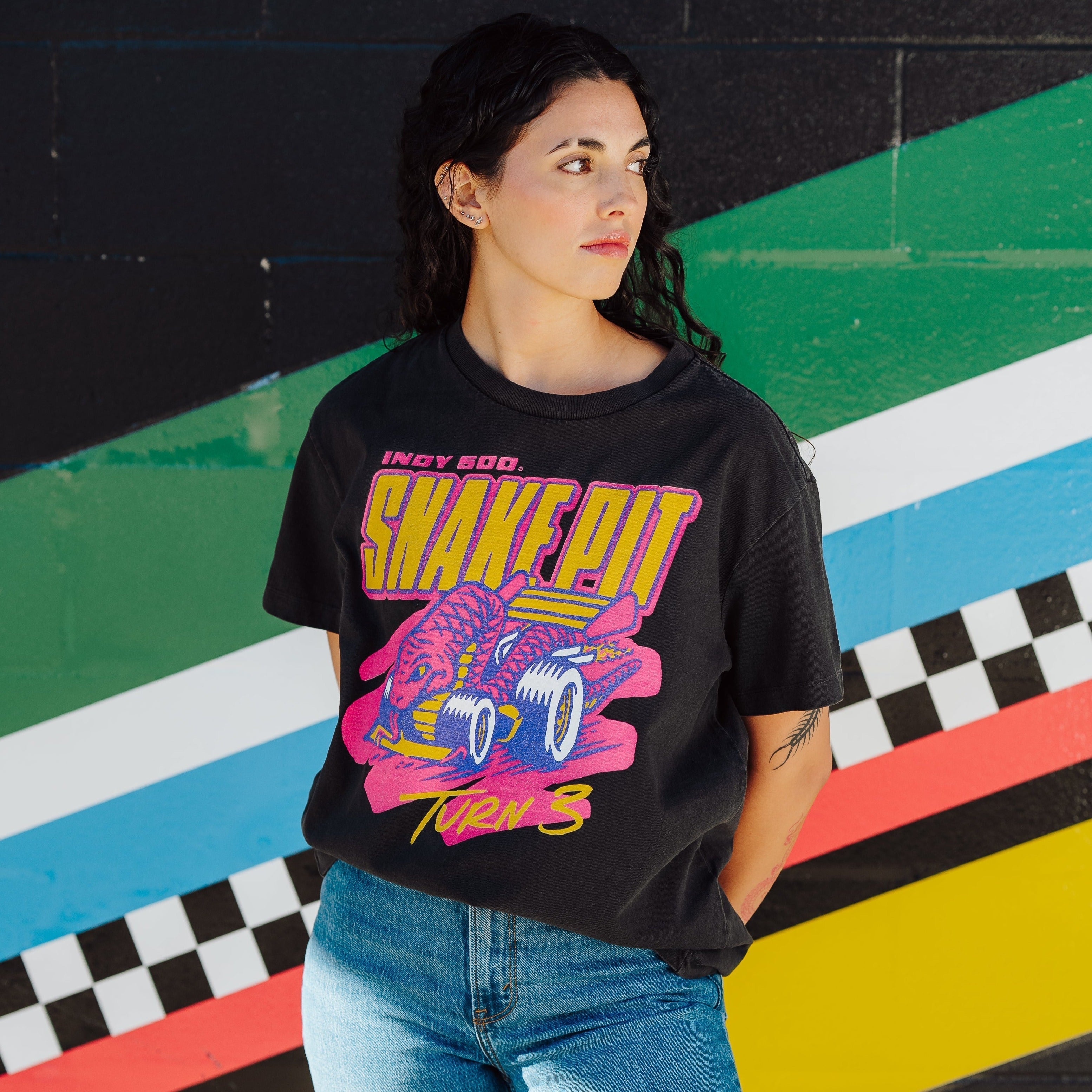 Indianapolis Motor Speedway Snake Pit Vintage Heavyweight Tee Hoodie, Sweatshirt | CoreVibeTees.com (Image 2)