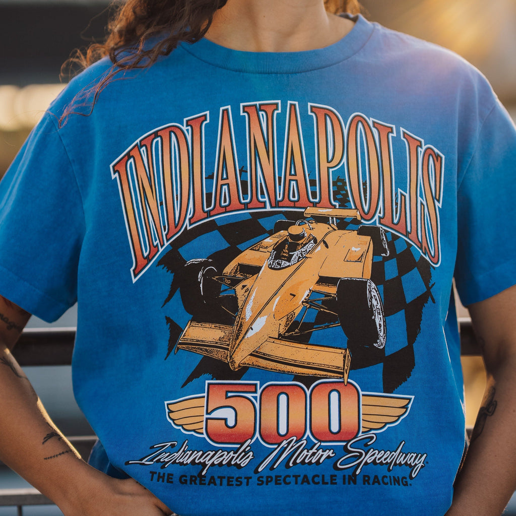 Indianapolis 500 Car Illustration Vintage Heavyweight Tee Style001 Hoodie, Sweatshirt | CoreVibeTees.com (Image 2)