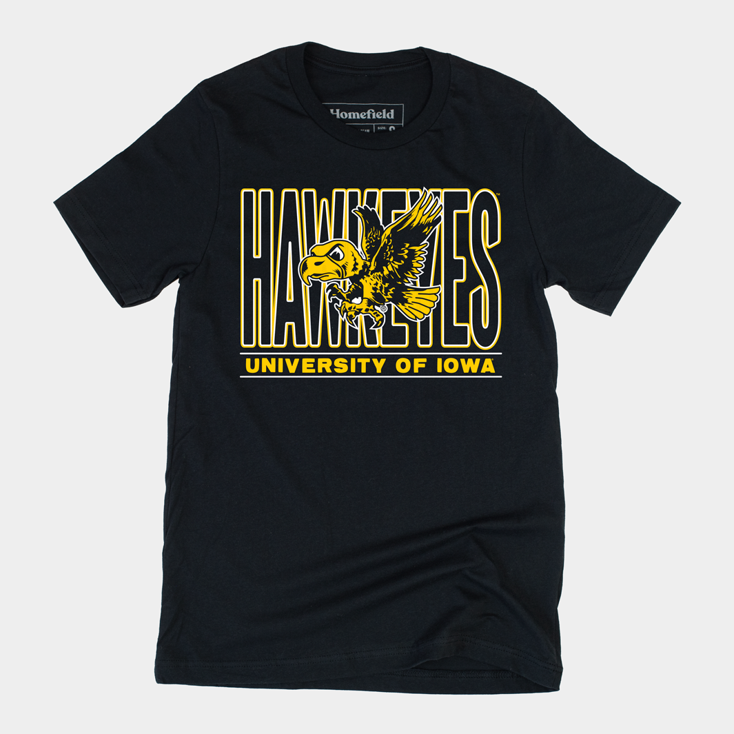 Retro '90s Iowa Hawkeyes Tee Style001 Hoodie, Sweatshirt | CoreVibeTees.com