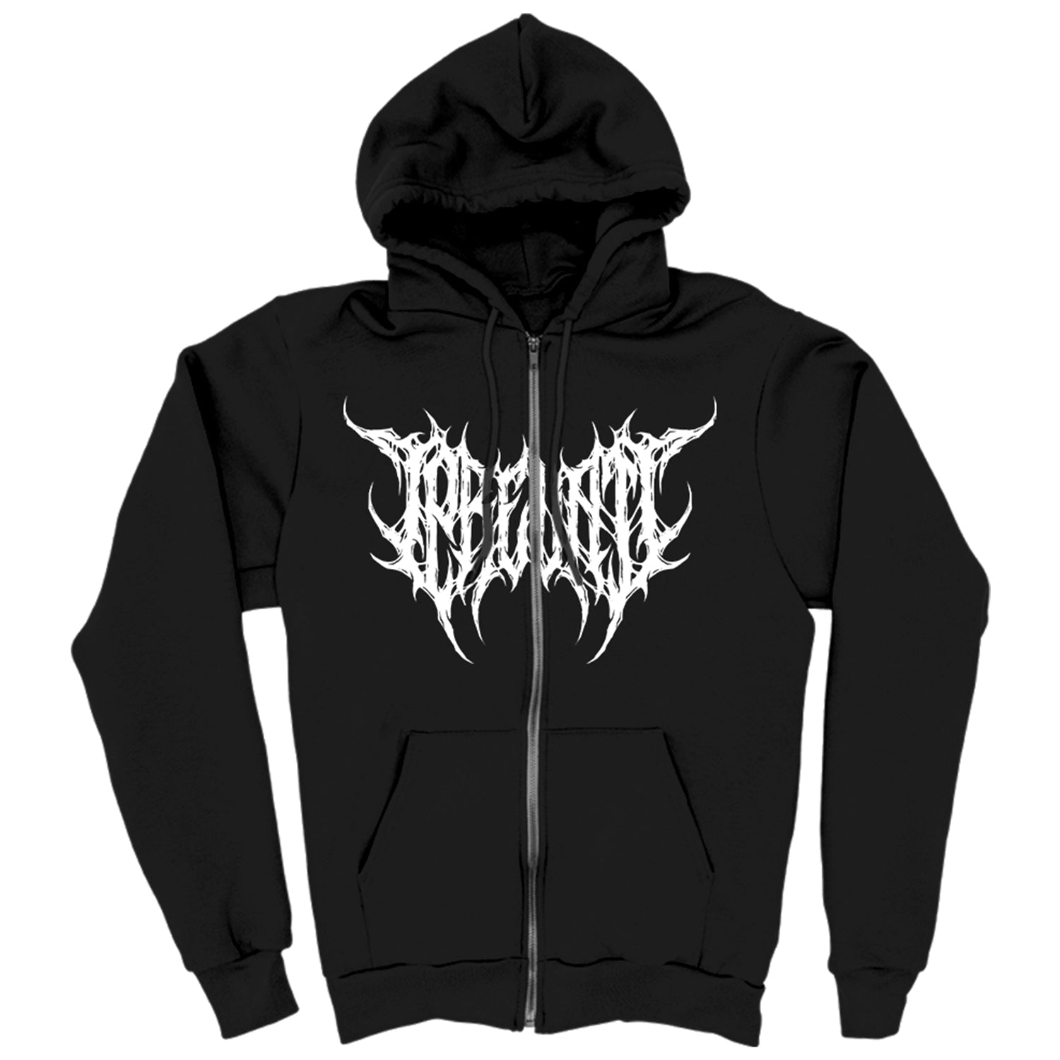 Grindcore Zip Up Hoodie (Black) T-Shirts, Sweatshirt | CoreVibeTees.com (Image 1)