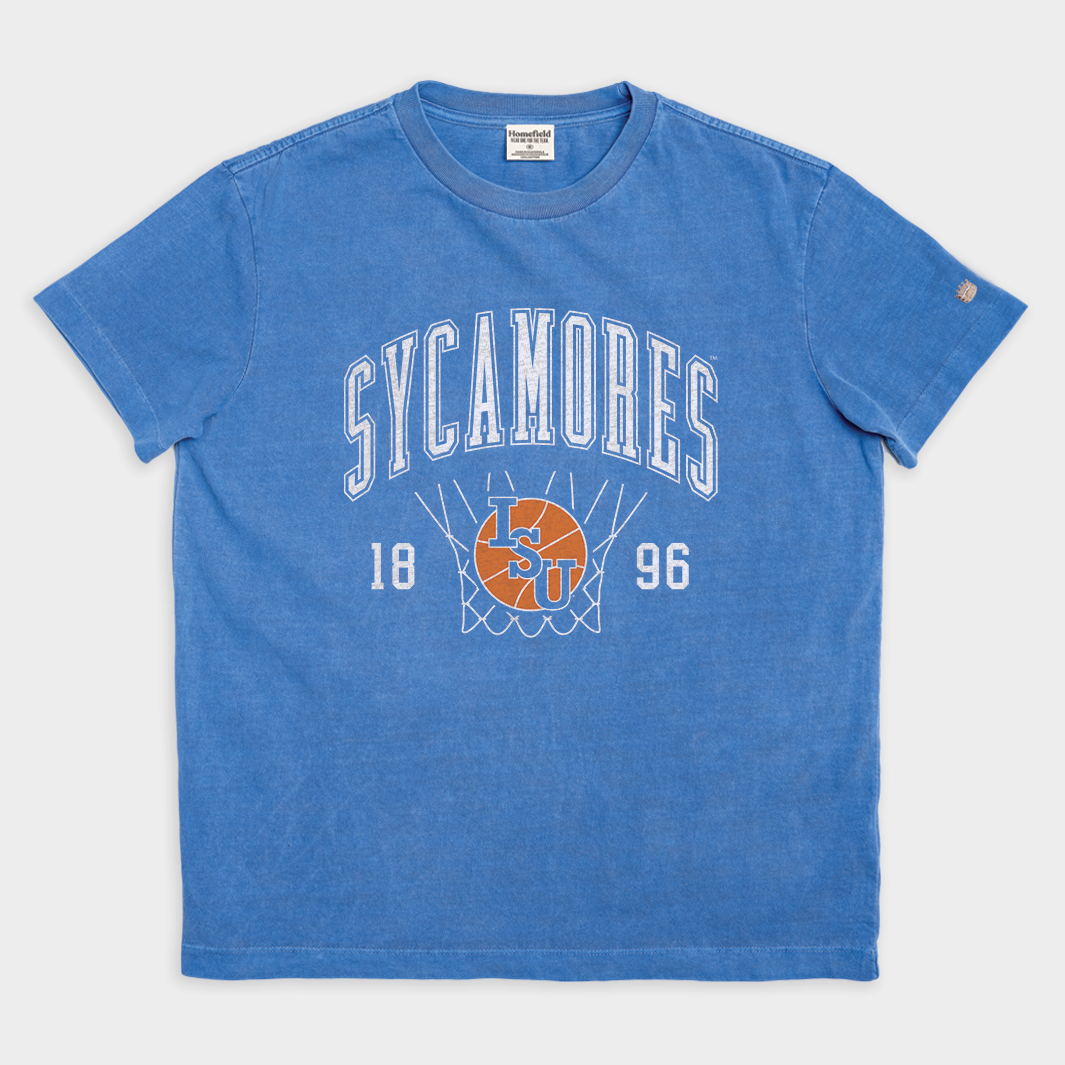 Indiana State Sycamores Basketball Court Logo Vintage Heavyweight Tee Style001 Hoodie, Sweatshirt | CoreVibeTees.com