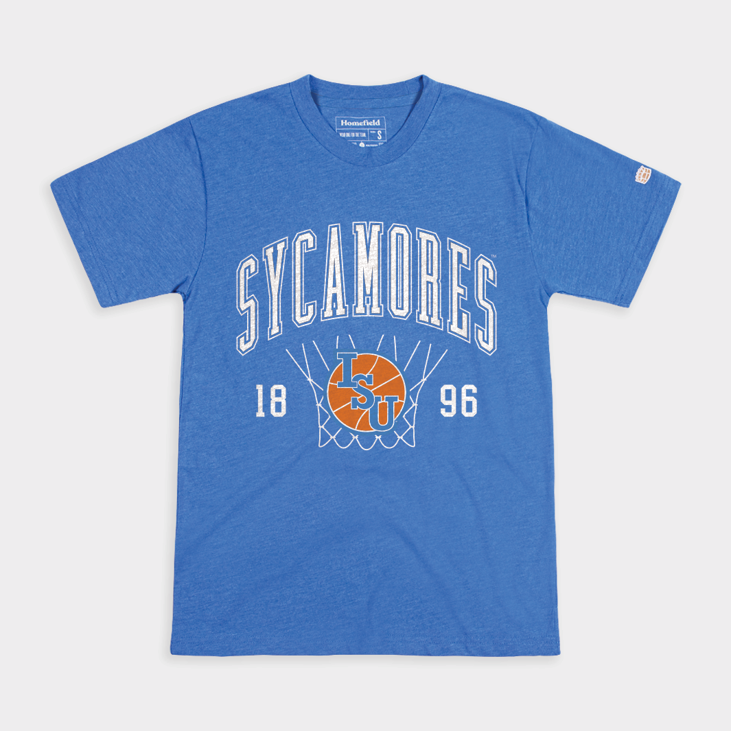 Indiana State Sycamores Basketball Court Logo Tee Style001 Hoodie, Sweatshirt | CoreVibeTees.com